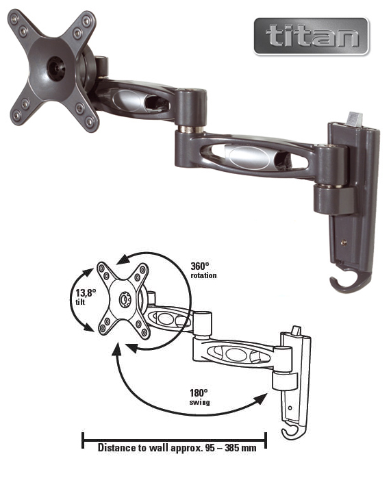 Uchwyt Vivanco MA2230 25658 z Pivot - Uchwyty �cienne TV