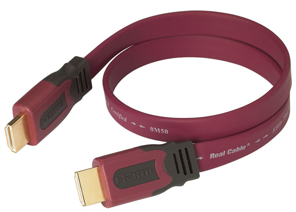 Kabel HDMI Real Cable HD-E-FLAT 0,5 m