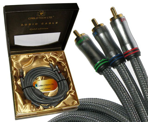 Kabel 3RCA-3RCA Component 1.8m Cabletech Gold Edition - Kable Component