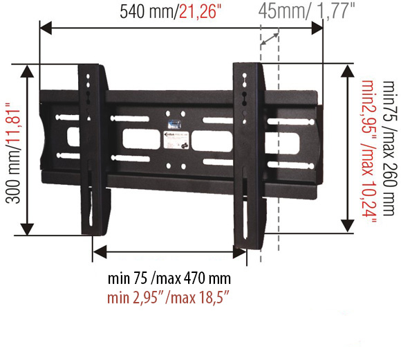 Wzek z uchwytem do TV LC-TR4-40S