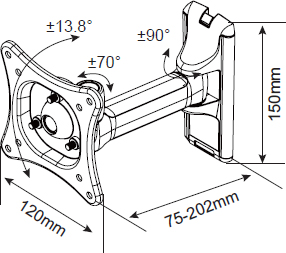 Uchwyt Vivanco MS2615 30666 TITAN 2