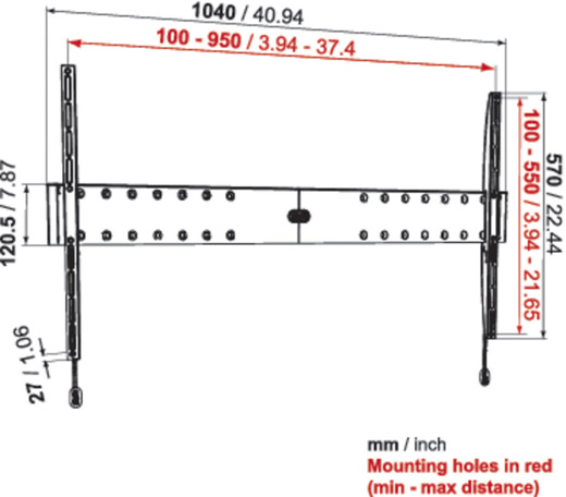 Uchwyty Physix PHW100XL Vogels