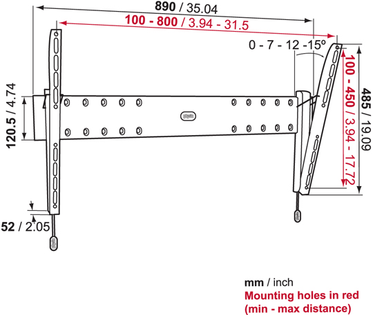 Uchwyty do TV LCD PHW200L Physix Vogels