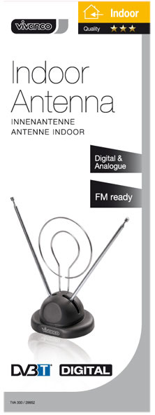Antena pokojowa DVB-T TVA 300 (29952) Vivanco