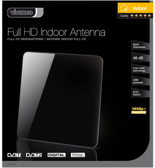 TVA 402 Vivanco - antena analogowo-cyfrowa 48 dB - Anteny DVB-T