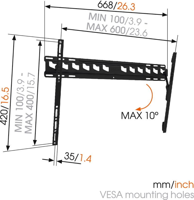 Uchwyt TV Vogels MA4010