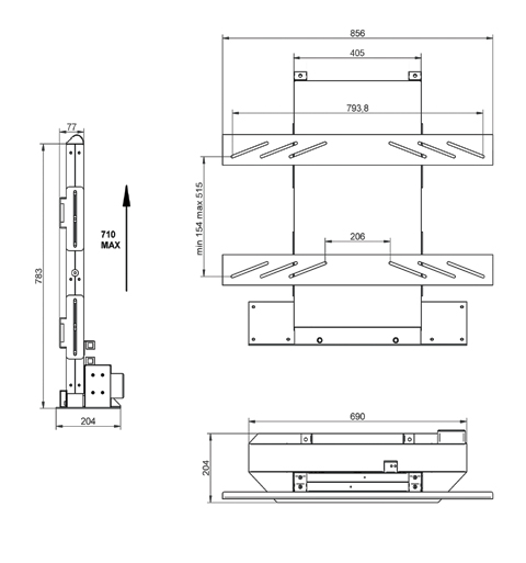 Winda do telewizora V-lift VESA VIZ-ART