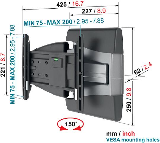 Uchwyt Vogels EFW8145 - Uchwyty cienne TV