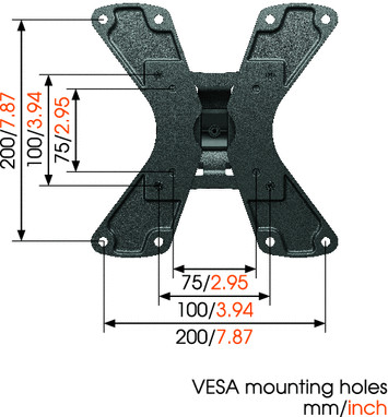 Uchwyt do monitorw WALL 1145 Vogels