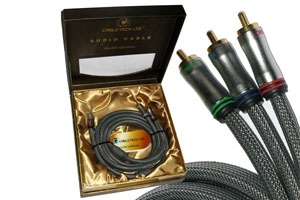 Kabel 3RCA-3RCA Component 1.8m Cabletech Gold Edition